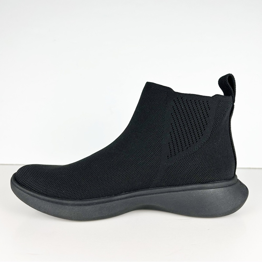 Vivaia Urban Round Toe Slip On Black Sneaker Ankle Boots EU 39 EUC - Picture 6 of 14